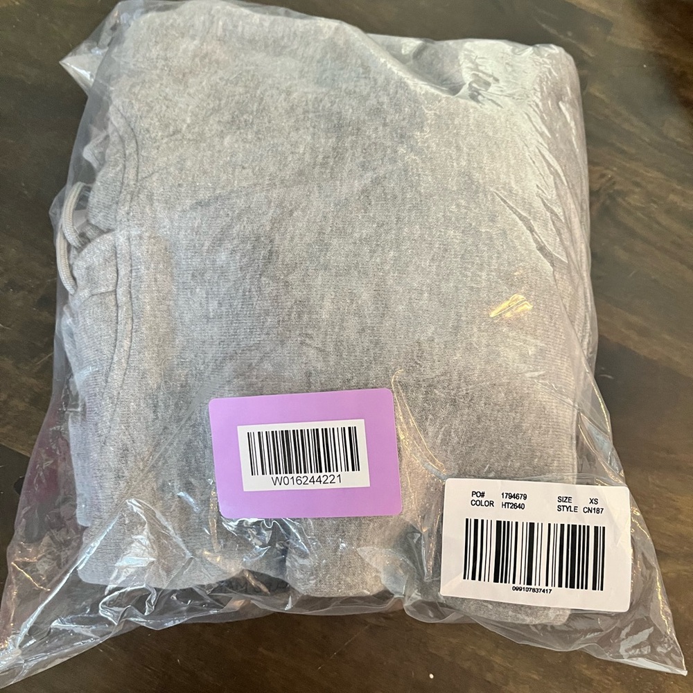 J. Crew Light Gray Heritage Terry Hoodie - Picture 4 of 5